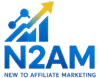 Official logo of new to affiliate marketing dot com.